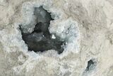 Large, Celestine (Celestite) Geode ( Lbs) - Madagascar #249303-3